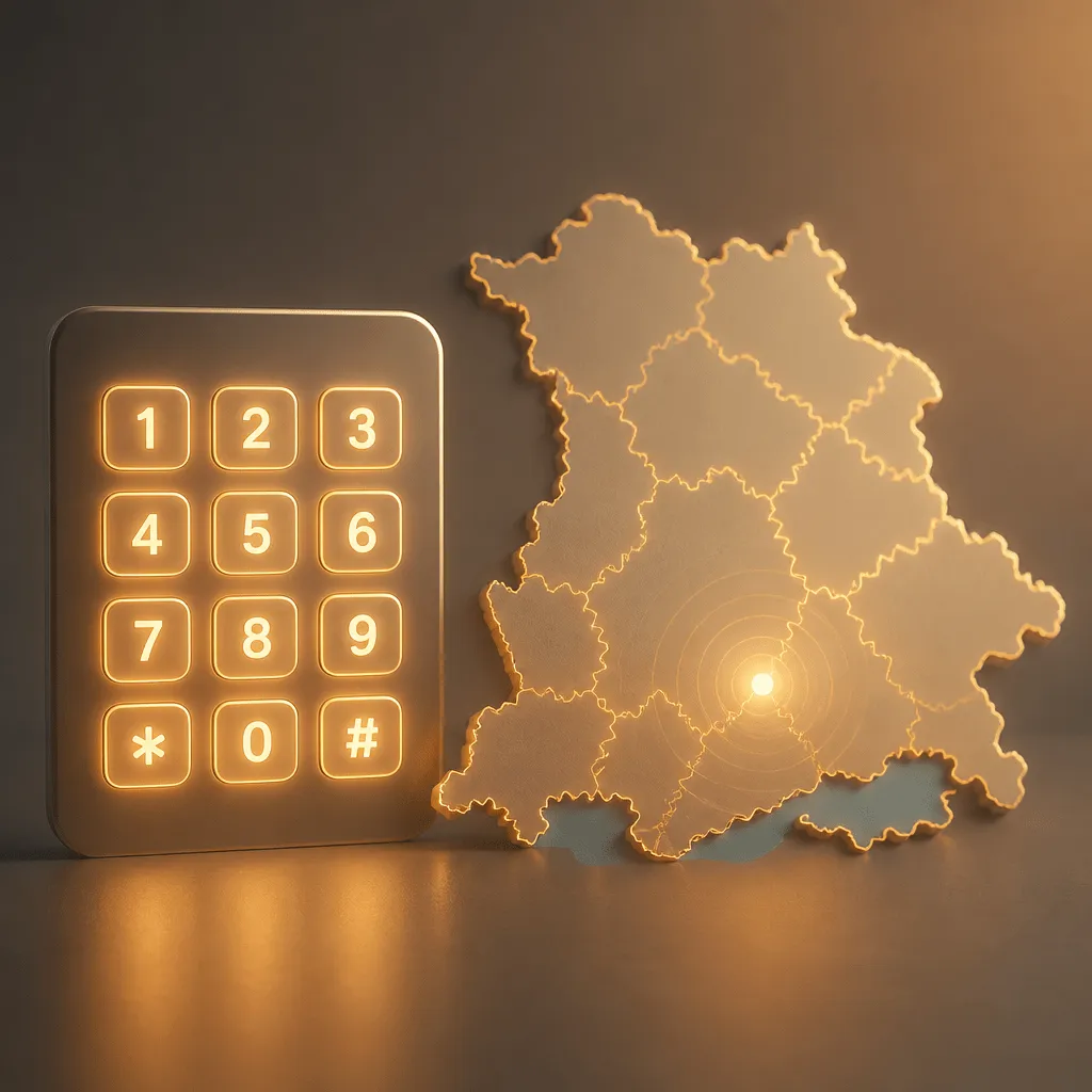Symbolbild zur 0791 Vorwahl mit Telefon und stilisierter Landkarte von Schwäbisch Hall