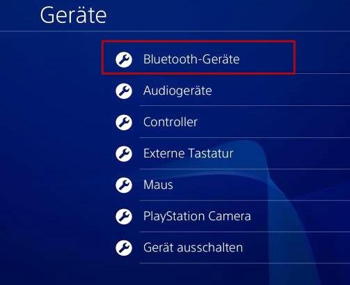 PS4 Bluetooth Geräte