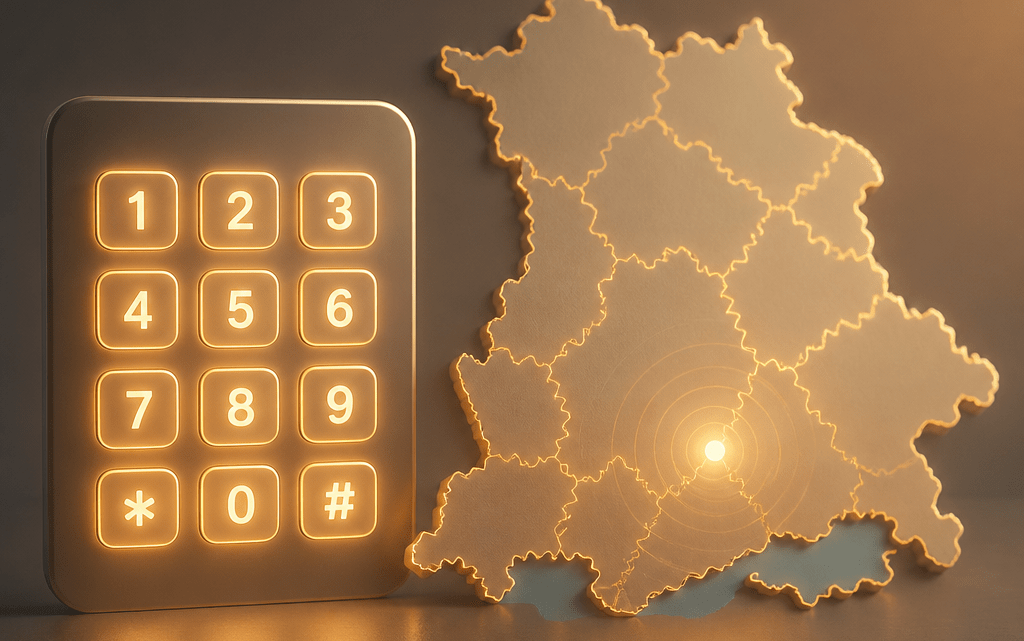 Symbolbild zur 0791 Vorwahl mit Telefon und stilisierter Landkarte von Schwäbisch Hall