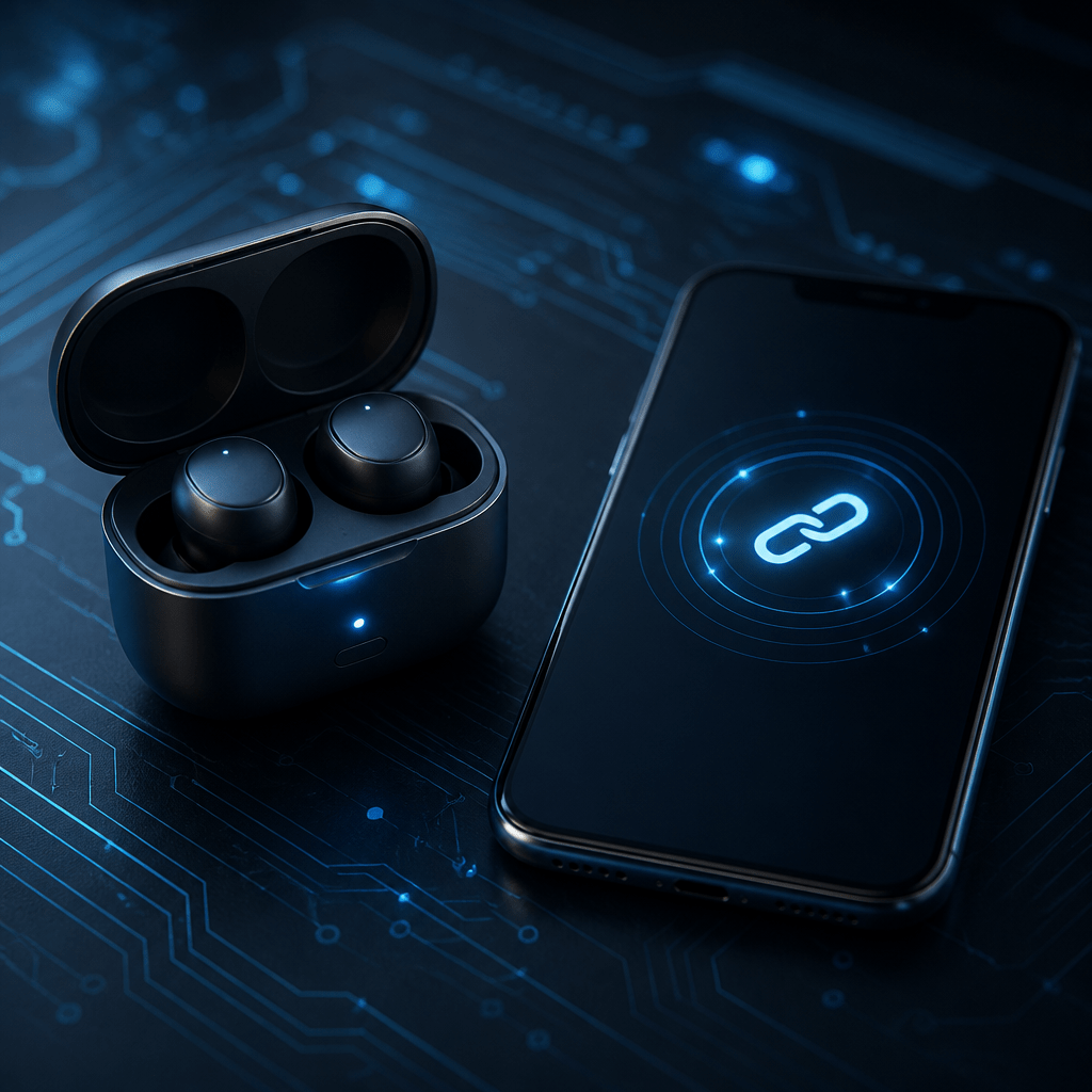 Symbolbild: Bluetooth-Kopplungsproblem mit Fehlercode 0209 zwischen Smartphone und Kopfhörer