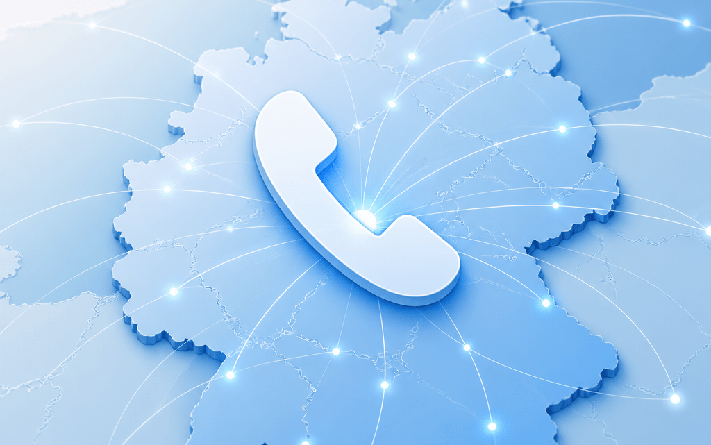 Symbolbild zur Vorwahl 0641 mit Telefonsymbol und abstrakter Kartendarstellung der Region Gießen
