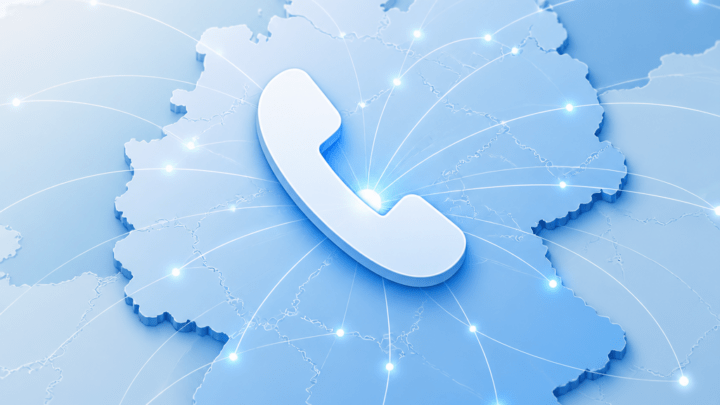 Symbolbild zur Vorwahl 0641 mit Telefonsymbol und abstrakter Kartendarstellung der Region Gießen