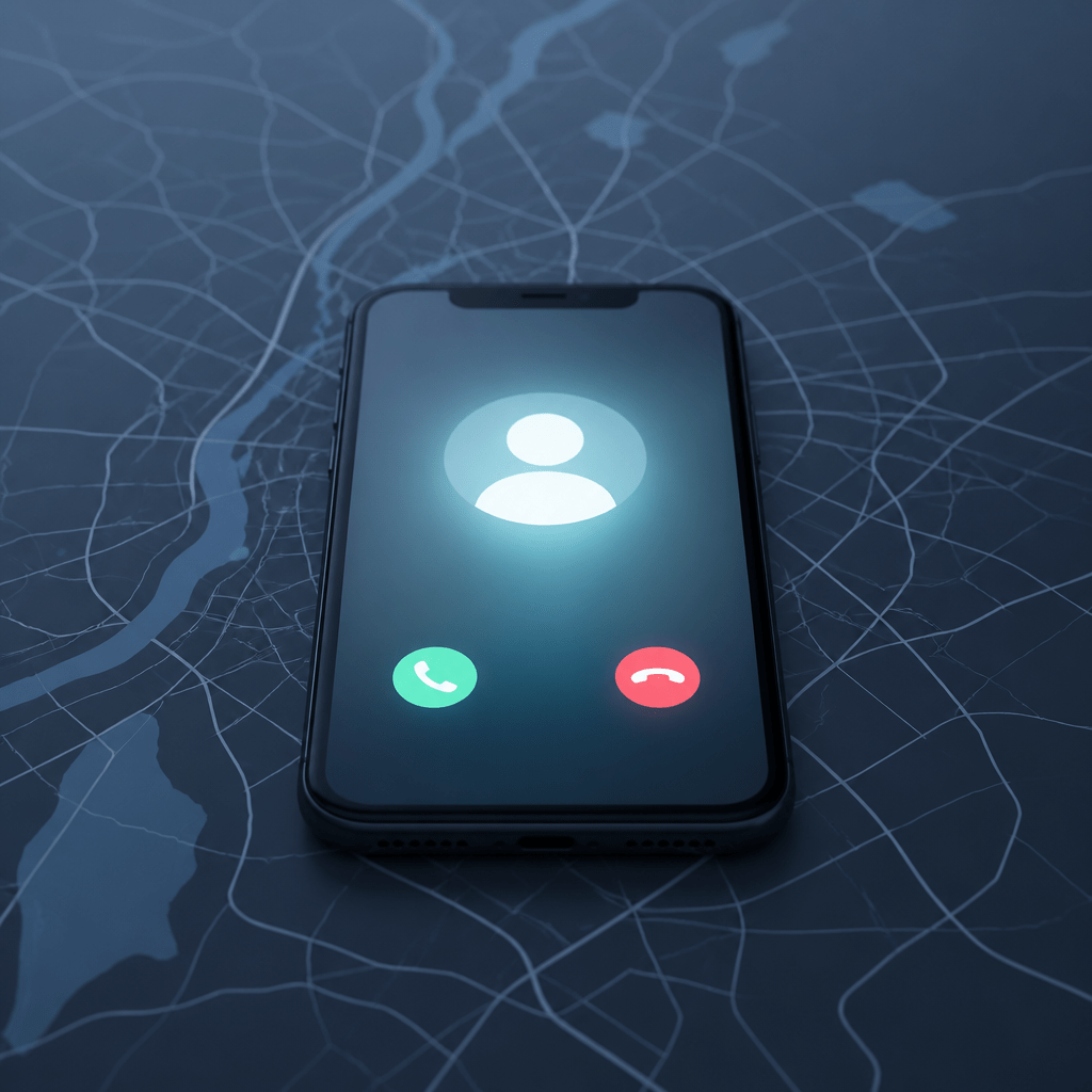 Symbolbild zur Vorwahl 0431 Deutschland: Smartphone mit eingehendem Anruf und regionaler Kennzeichnung