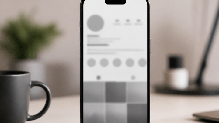 Symbolbild: Instagram vorübergehend deaktivieren mit ausgeblendetem Smartphone-Profil